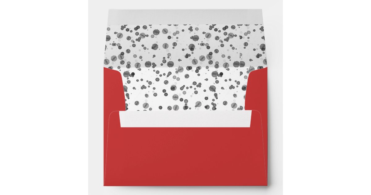 Red Fire Fighter Dalmatian Print Party Envelope | Zazzle
