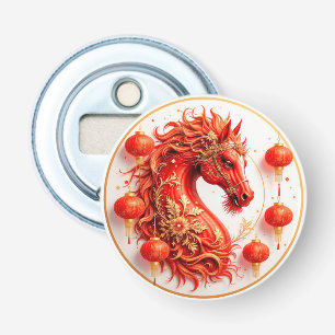 Red Fire Horse – 2026 New Year Celebration Design Bottle Opener