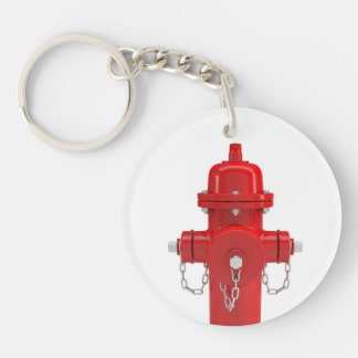 Red Fire Hydrant Keychain