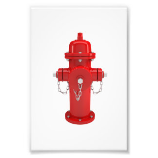 Red Fire Hydrant Photo Print