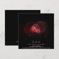 Red Fire on Sky Save The Date