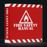 Red Fire Safety Manual Binder<br><div class="desc">Red binder for your Fire Safety Manual.</div>