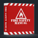 Red Fire Safety Manual Binder<br><div class="desc">Red binder for your Fire Safety Manual.</div>