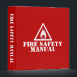 Red Fire Safety Manual Binder<br><div class="desc">Upgrade your fire safety plan with our red fire safety manual binder today and experience the convenience,  durability,  and professionalism it brings to your workplace. Order now and take the first step towards effortless workplace fire safety management!</div>
