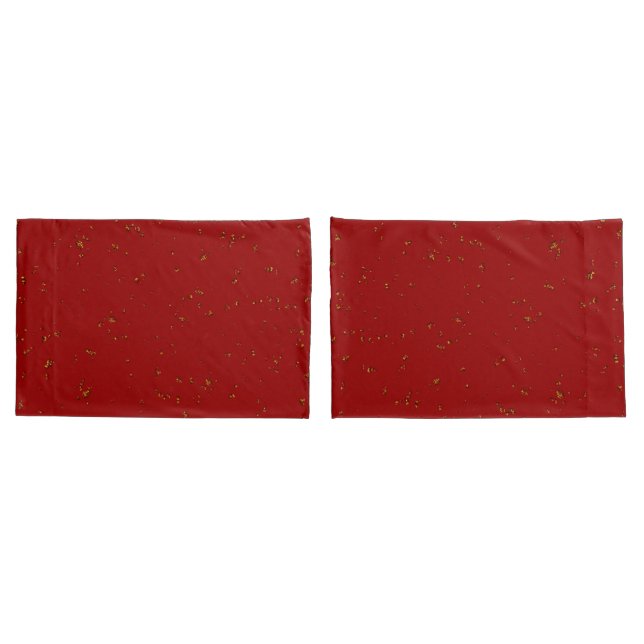 Red Fire Sparks Overlay Your Photo Pillowcase (Back-Set)