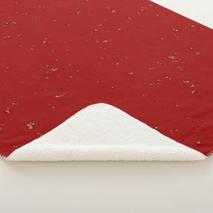 Red Fire Sparks Overlay Your Photo Sherpa Blanket