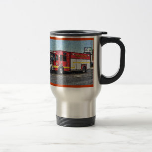 Red Fire Truck Fireman's Drinking Mug
