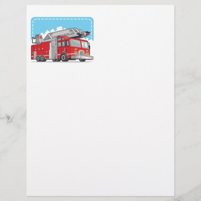 Red Fire Truck or Fire Engine (Front)