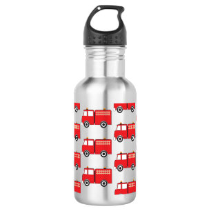 Red Fire Truck Pattern  532 Ml Water Bottle