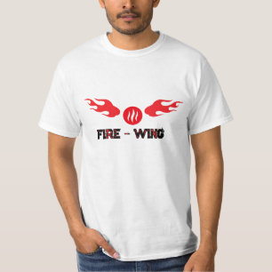 Red Fireball Wings Graphic Fast Speed & Racing T-Shirt