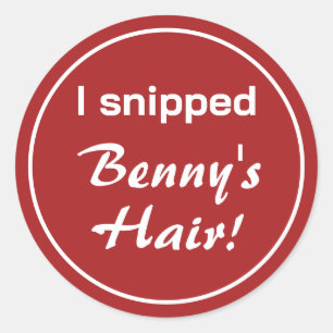 Red firetruck upsherin birthday  classic round sticker