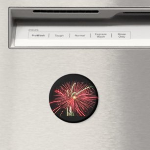 Red Fireworks Magnet