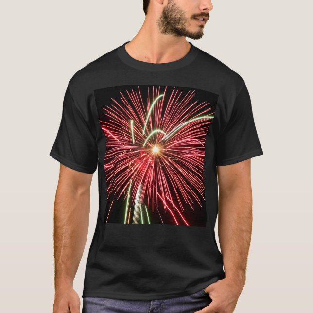 Red Fireworks T-Shirt (Front)