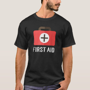 Red First Aid kit Great Cross Emergency Lifeguard T-Shirt