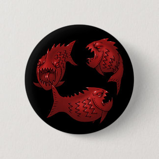 Red Fish 2 Inch Round Button