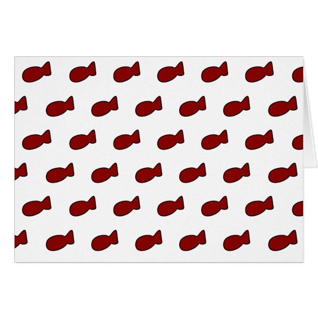 Red Fish Card (Front Horizontal)