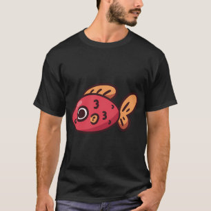 Red Fish Doodle T-Shirt
