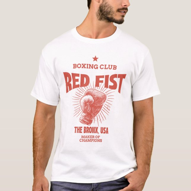 Red Fist Boxing Club T-Shirt (Front)