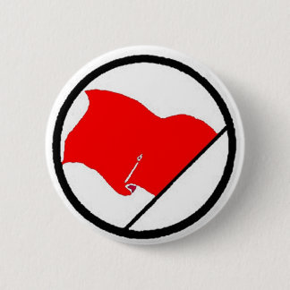 Red flag 2 inch round button