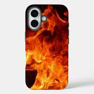 Red Flames iPhone 16 Case