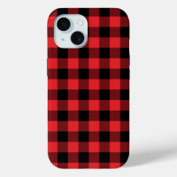 Red Flannel Buffalo Check Pattern
