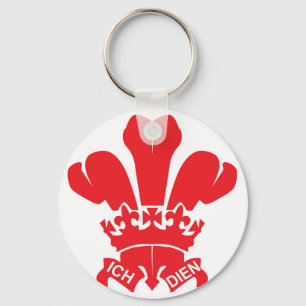 Red Fleur de Lis Keychain