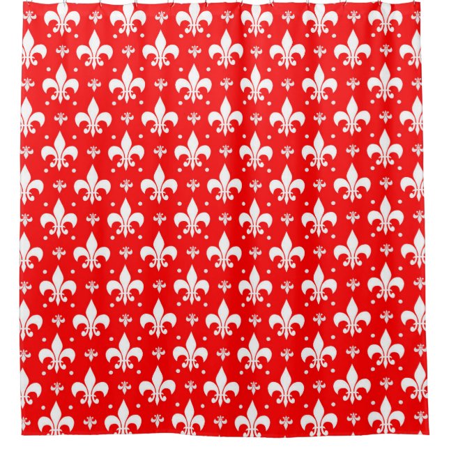 Red Fleur-de-lis Pattern Design  (Front)