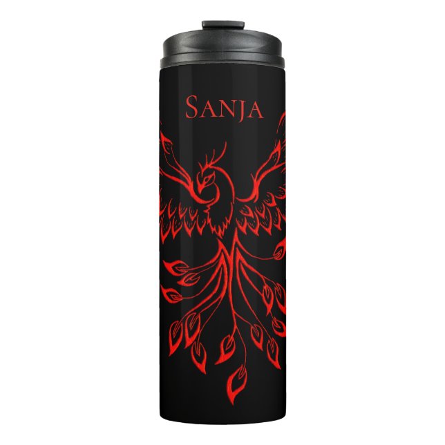 Red Flight of A Phoenix Personalized Thermal Tumbler (Front)