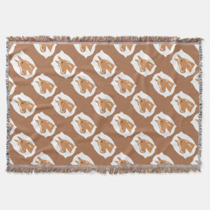 Red Flight the Happy Horse Throw Blanket