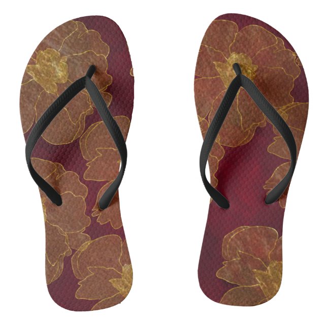 Red Flip Flops (Footbed)