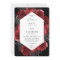 Red Floral & Black Wedding - Black
