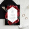 Red Floral & Black Wedding - Black