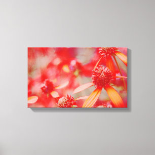 Red Floral Canvas Art