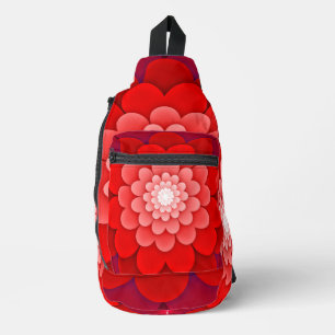 Red Floral Mandala-58566 Sling Bag