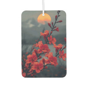 Red Floral Moon Phone Case Elegant Red Blossoms Air Freshener