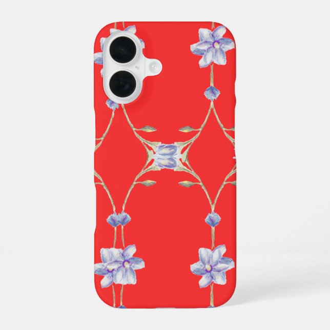 Rèd floral phone case  (Back)