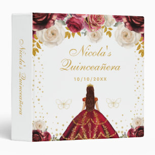 Red Floral Princess Photo Album Binder