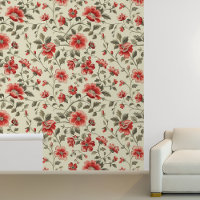 Red Floral Vintage Pattern
