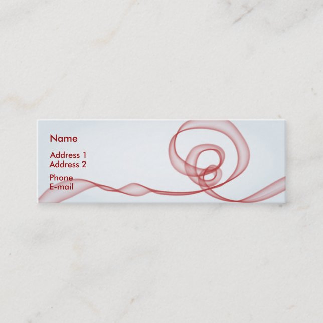 Red Flow Mini Business Card (Front)