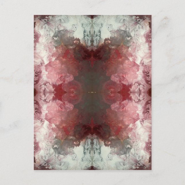 Red Flow Pattern Postcard (Front)