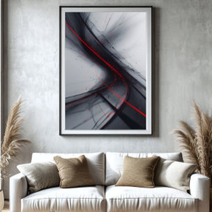 Red Flow Poster