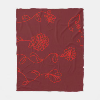 Red flower blanket
