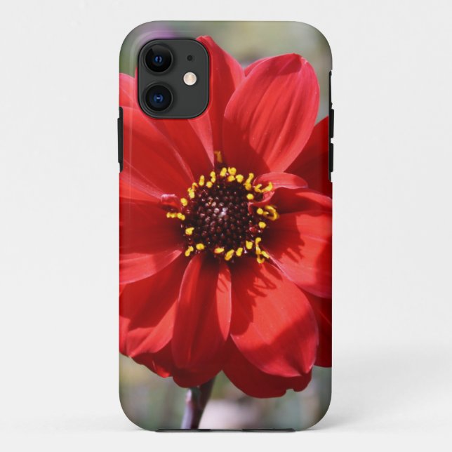 Red Flower Case-Mate iPhone Case (Back)