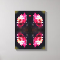 Red Flower In Sunlight Close Up Abstract