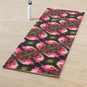 Red Flower In Sunlight Pattern Personalized    Yoga Mat