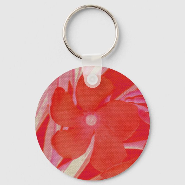 Red Flower Keychain (Front)