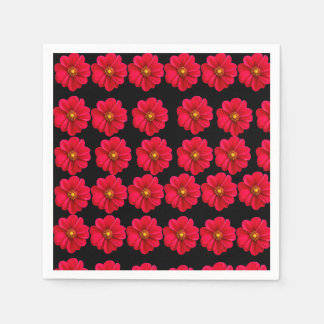 red flower . napkin