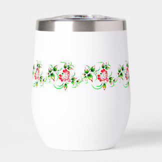 Red flower pattern