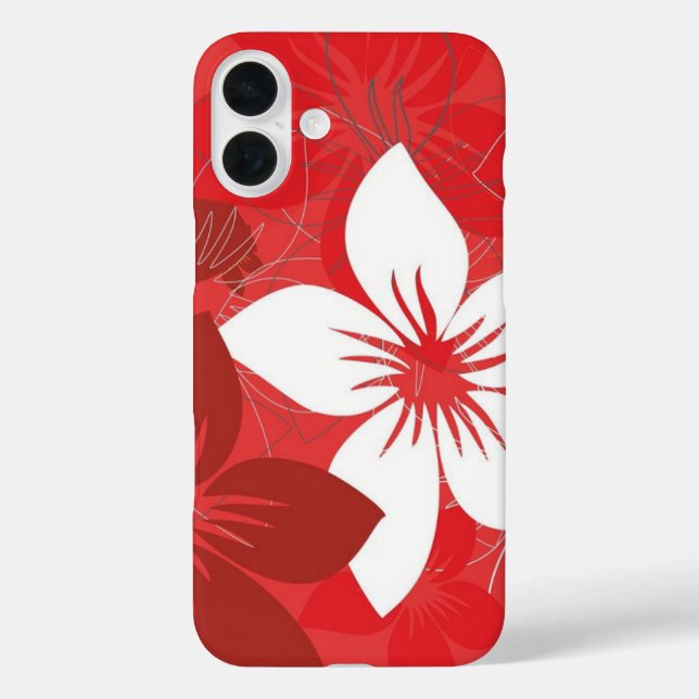 Red Flower Pattern Case-Mate Samsung Galaxy Case (Back)