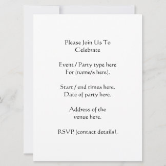 Red Flower, Poppy. Invitation